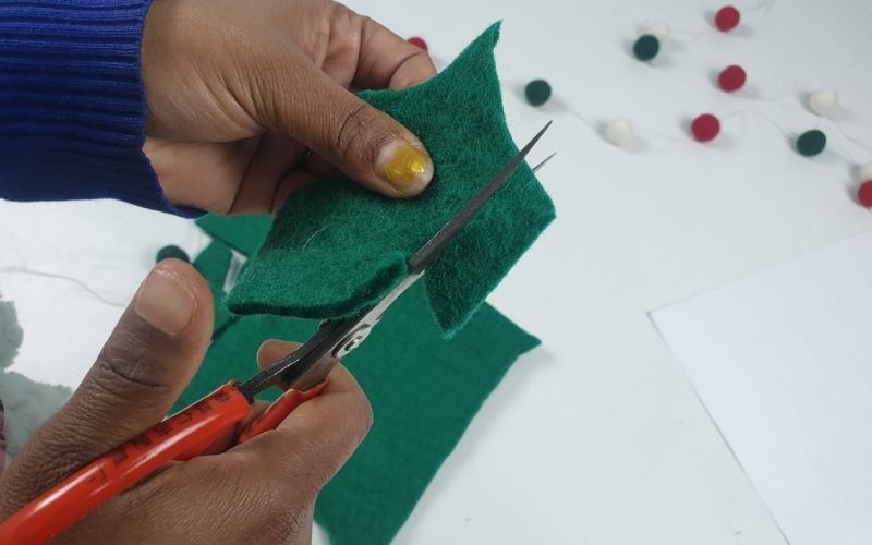 felt ball garland